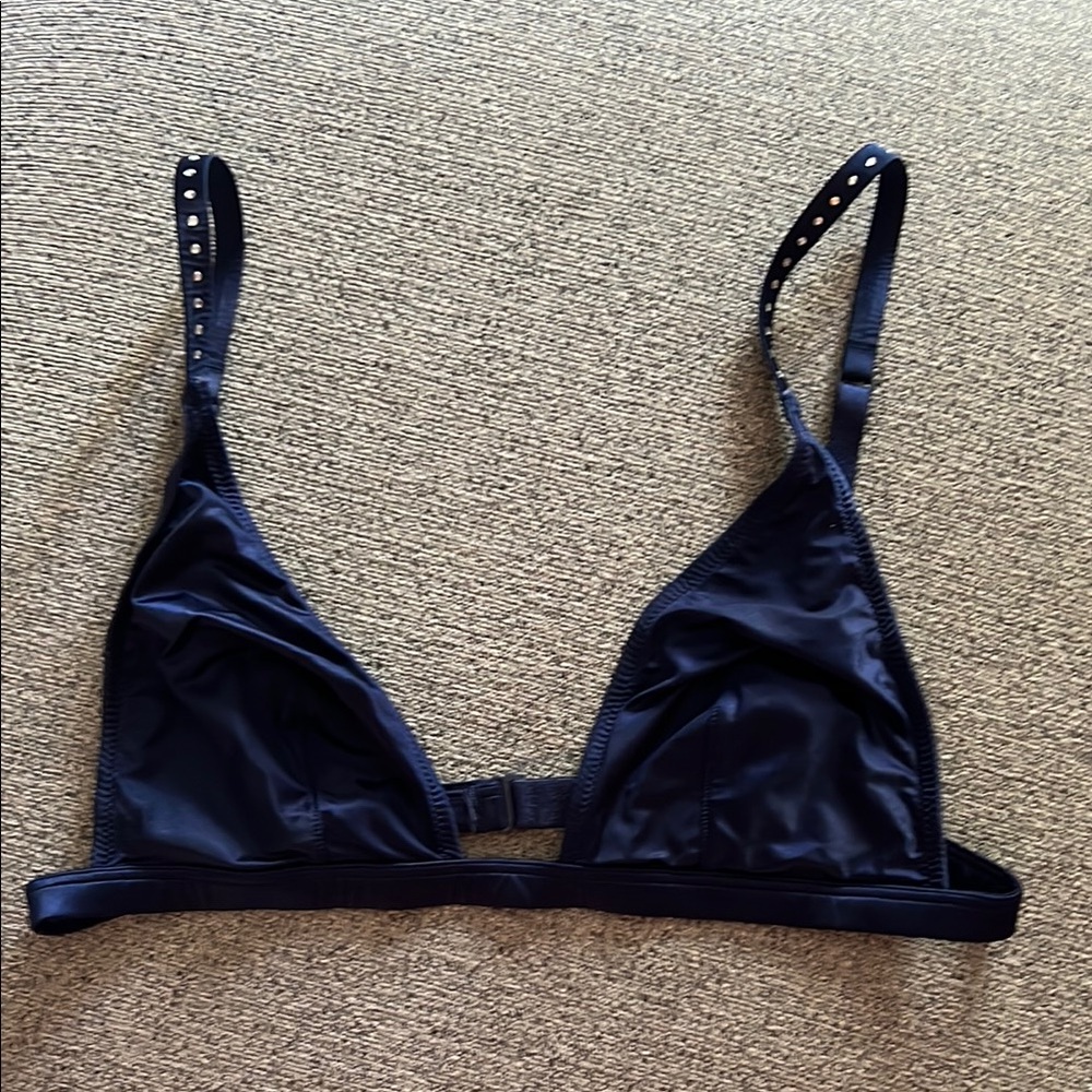 Victoria's Secret Navy Triangle Bra with Studded Straps